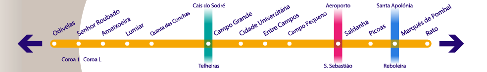 specific Yellow line diagram