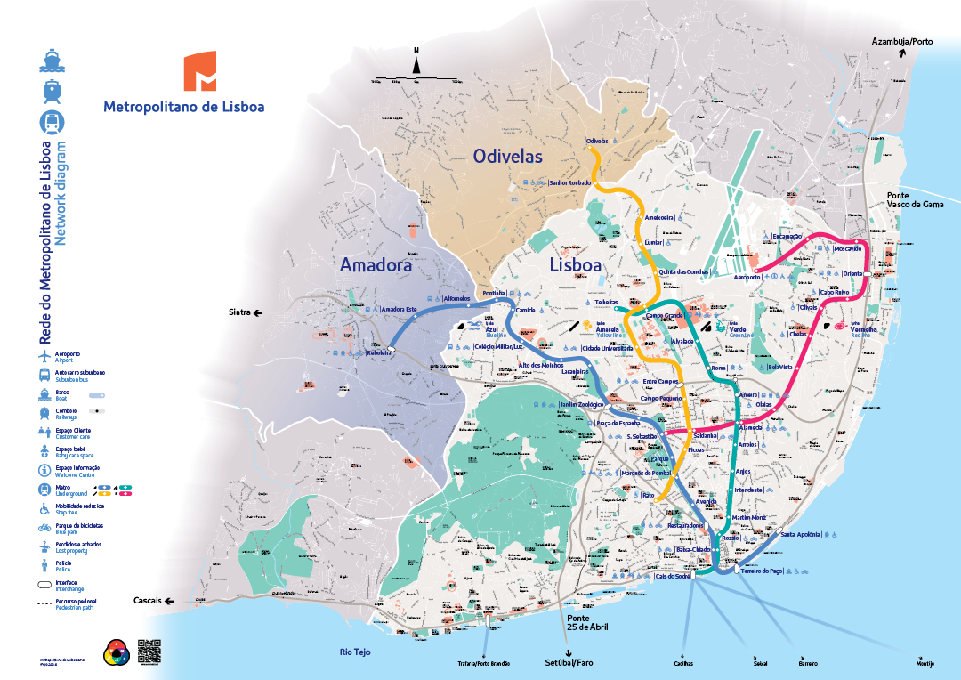 Diagrams And Maps Metropolitano De Lisboa EPE English