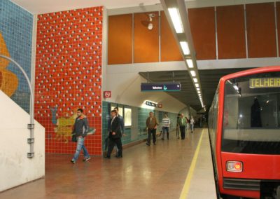 Estação Alvalade – intervenção plástica de Bela da Silva