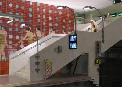 Estação Alvalade – intervenção plástica de Bela da Silva