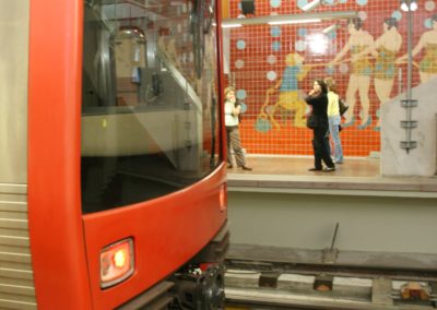 Estação Alvalade – intervenção plástica de Bela da Silva