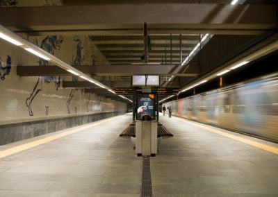 Plataformas da estação Cais do Sodré