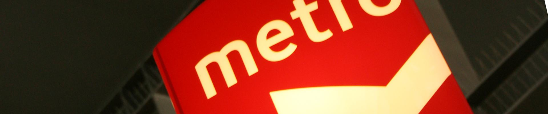 Logotipo do Metro banner - logotipo do Metro