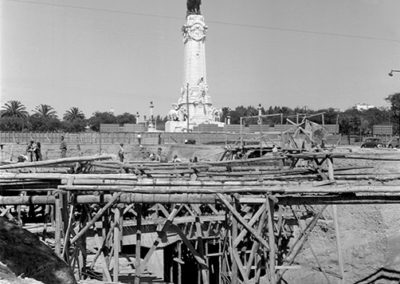 Estação Rotunda - Suspensões várias - Fevereiro 1956