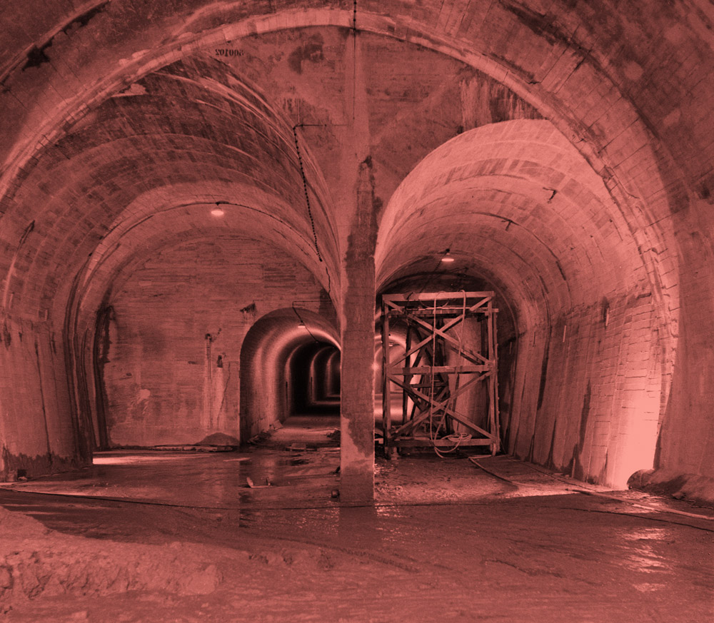 Construção dos túneis do Metropolitano de Lisboa