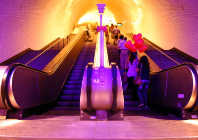 Escadas rolantes da estação Baixa-Chiado