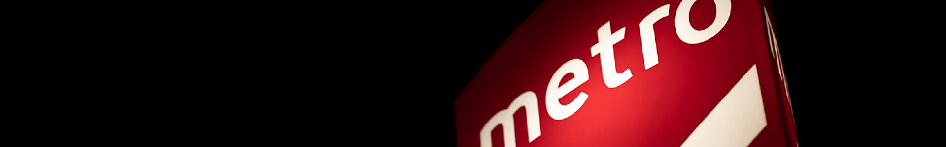Banner da página - Imagem do logotipo do Metro