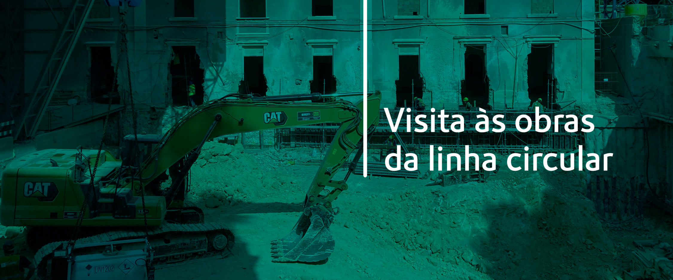 Visita às obras da linha circular