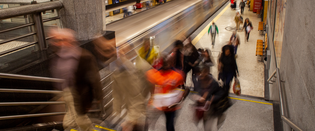 Passageiros no metro