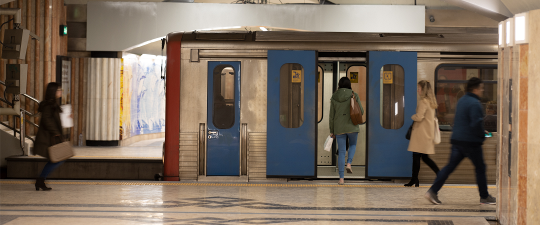 Passageiros no Metro