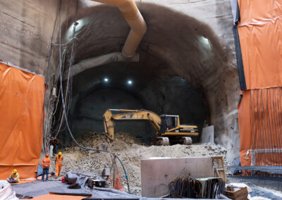 Obras linha Circular. Trabalhos de construção da Estação Estrela - Fotografia de Pedro Lopes © Metropolitano de Lisboa, E.P.E. - Todos os direitos reservados