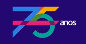 Logotipo 75º Aniversário do Metropolitano de Lisboa