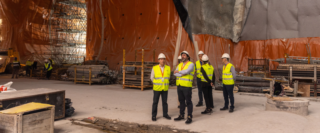 Visita às obras da linha Circular