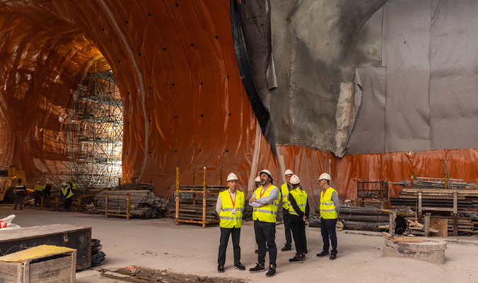 Visita às obras da linha Circular