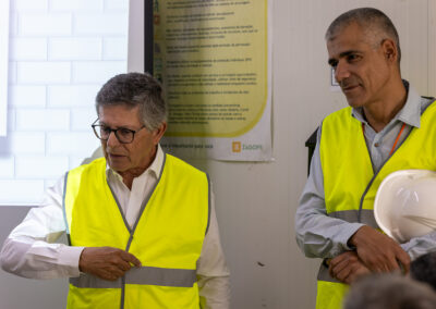 Deputados visitam as obras da Linha Circular