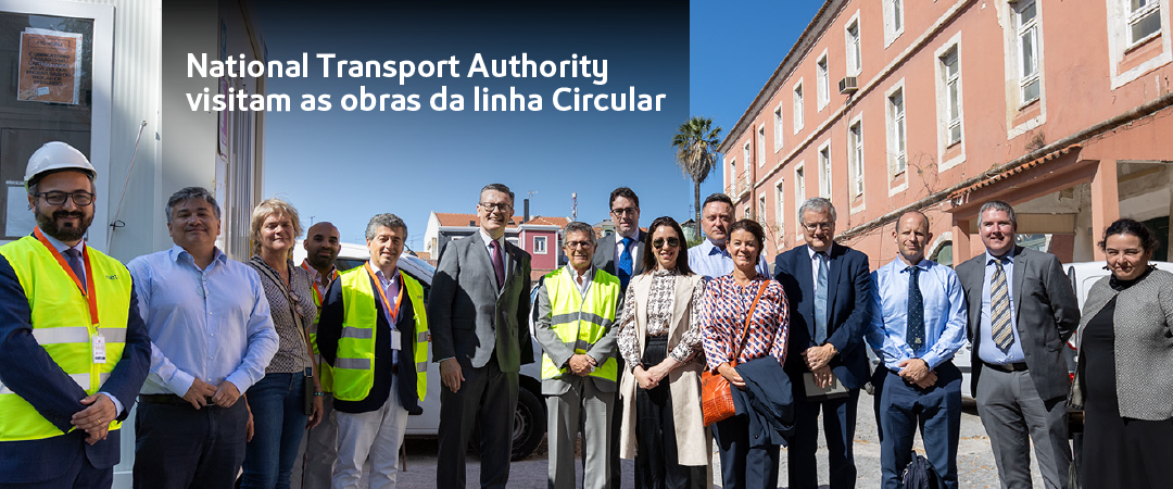 National Transport Authority visitam as obras da linha Circular National Transport Authority visitam as obras da linha Circular
