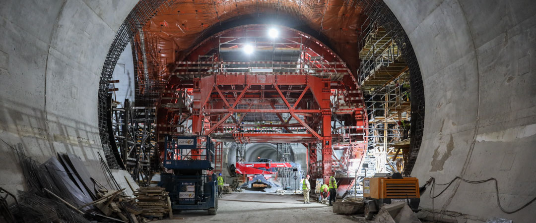 Visita às obras da linha circular - Associação de Engenheiros Alemães