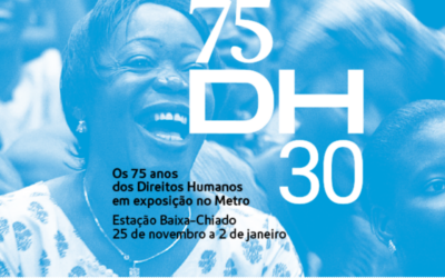 Exposição “75DH30” celebra 75º aniversário da Declaração Universal dos Direitos Humanos na estação Baixa-Chiado do Metro de Lisboa