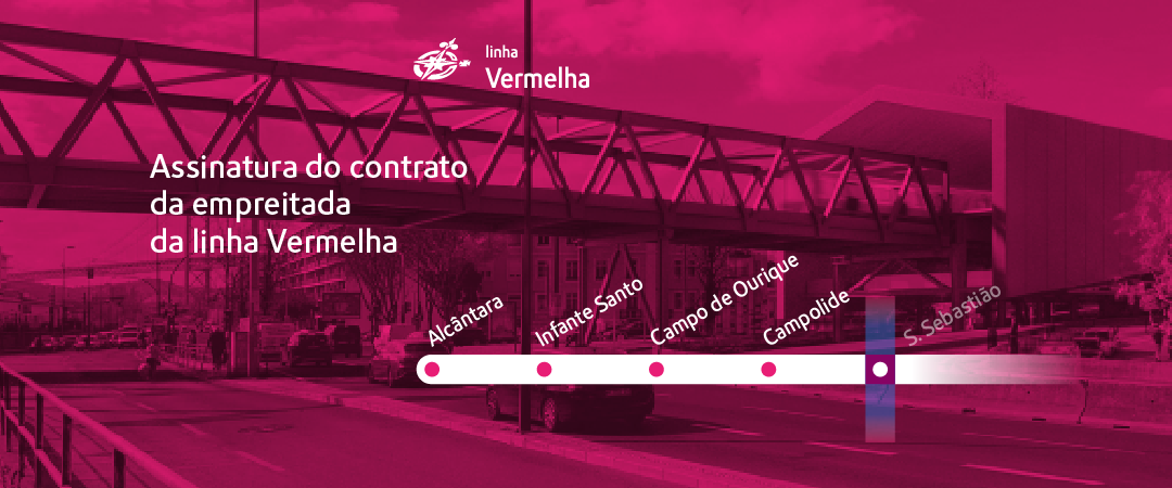 Assinatura da empreitada da linha Vermelha Assinatura da empreitada da linha Vermelha