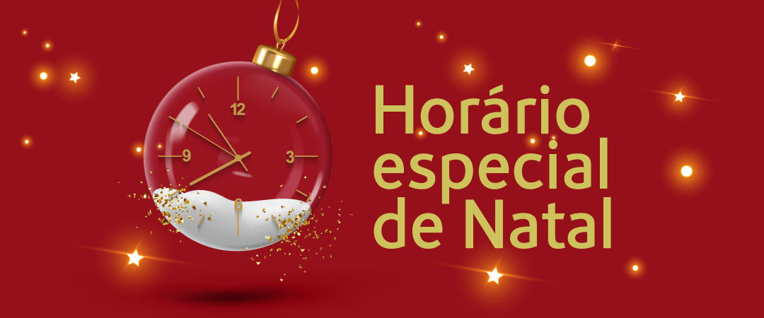 Horário especial de natal