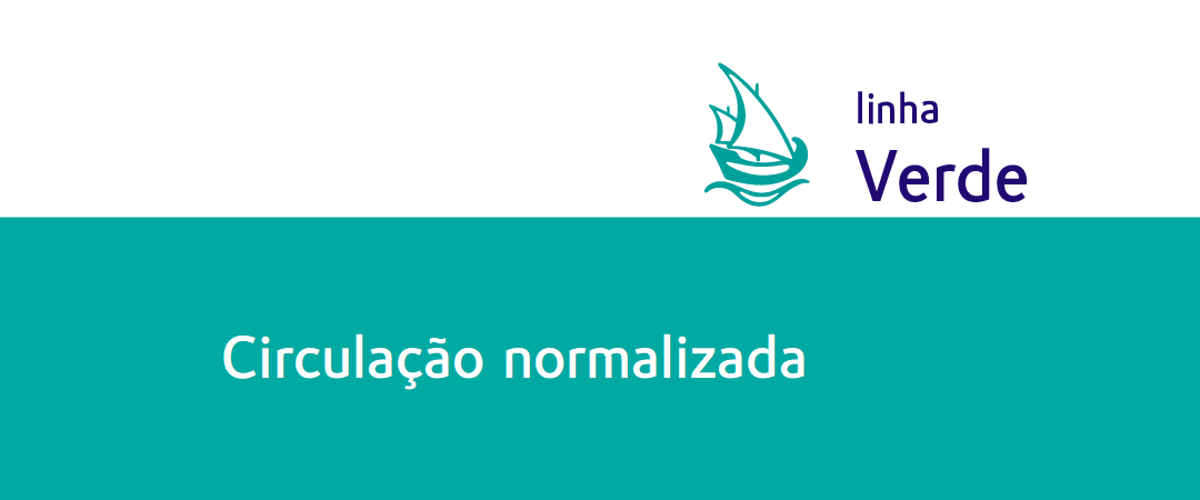 linha verde_interrupção_1080x450_2 Circulação normalizada