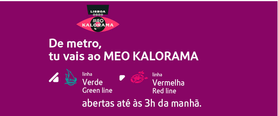 MeoKalorama_digitais_Notícia 1080x450 De metro, tu vais ao MEO KALORAMA. Linhas verde e vermelha abertas até às 3h da manhã