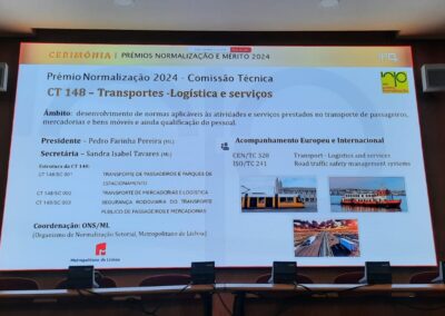 Prémio de Normalização 2024 atribuída à CT 148 – Transportes – Logística e serviços