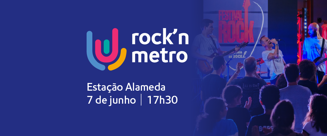 Rock'n metro. estação Alameda. 7 de junho, 17h30