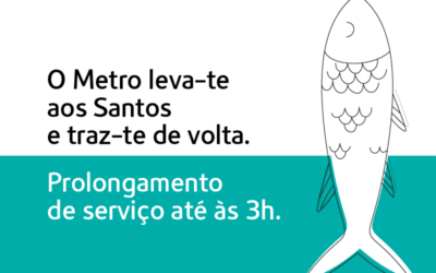O Metro leva-te aos Santos e traz-te de volta