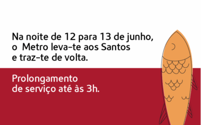 O Metro leva-te aos Santos e traz-te de volta