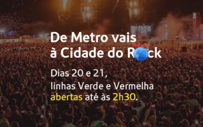 De Metro vais à Cidade do Rock