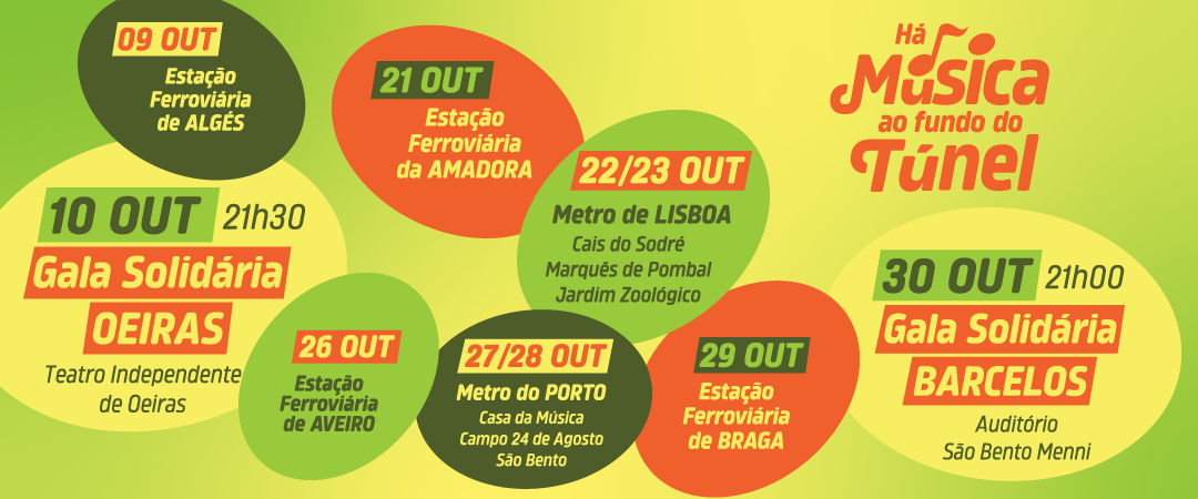 Há música ao fundo do tunel