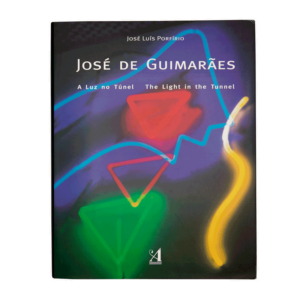 Imagem de capa do livro com néons de luz representados na estação Carnide.