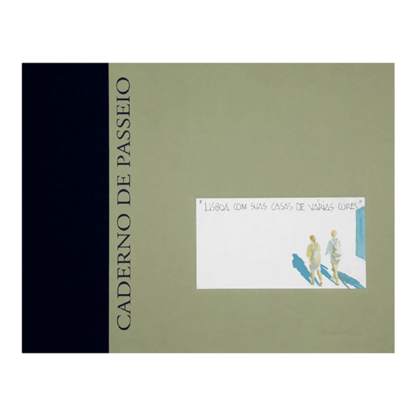 Imagem de capa do livro "Caderno de Passeio - Lisboa com suas casas de várias cores"