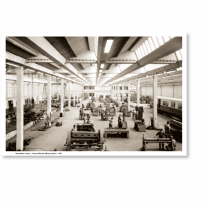 Poster A3 "Parque de Material e Oficinas, Sete Rios, 1959"