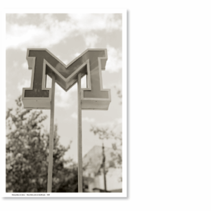 Poster A2 "M - pilar de identificação das estações de Metro, 1959"