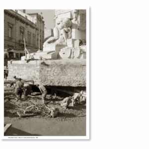 Poster A3 "Obras do 1º escalão do Metropolitano de Lisboa, Avenida da Liberdade,1955"