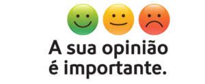 Imagem com por 3 smiles (alegre, satisfeito e triste) e título Índice de satisfação do Cliente