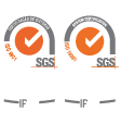 Selos das certificações NP EN ISO 9001 e NO EN ISO 14001