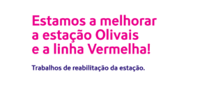 Trabalhos de reabilitação da estação Olivais
