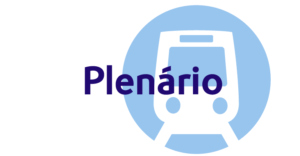 Pictograma representativo do Metro com título "Plenário"