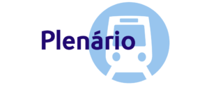Pictograma representativo do Metro com título "Plenário"