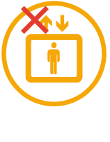 Evite utilizar o elevador