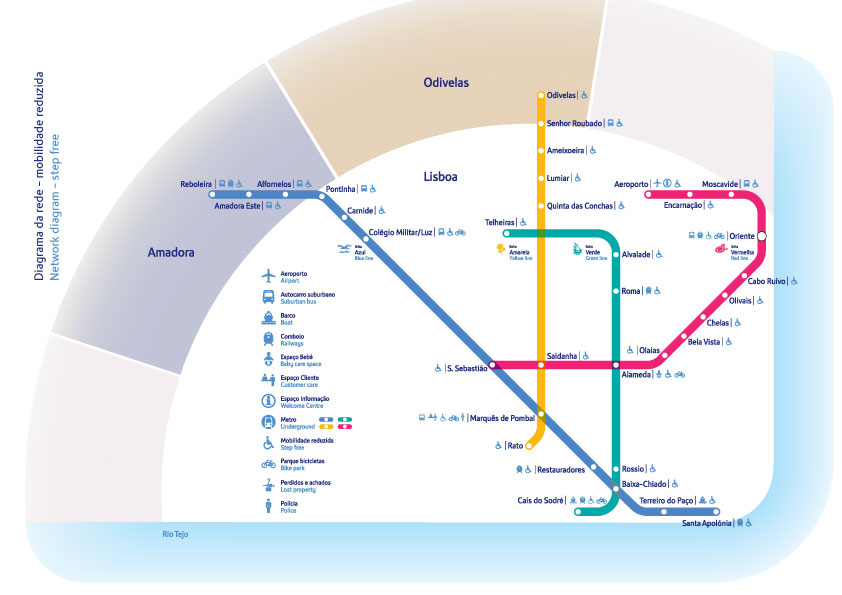 Mapas e diagramas - Metropolitano de Lisboa, E.P.E.