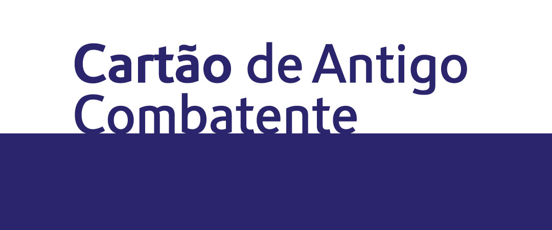 Cartão Antigo Combatente ou Viúvo(a)