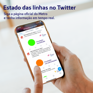 Estado das linhas no Twitter