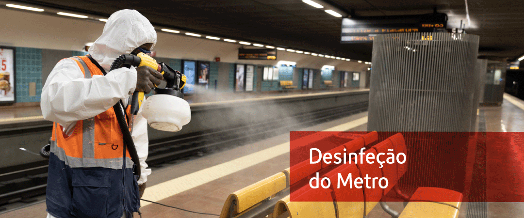 Desinfeção do Metro