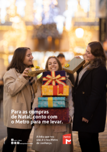 Este Natal, conto com o Metro para me levar (Versão prendas))