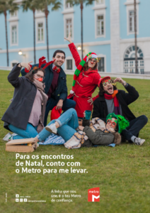 Este Natal, conto com o Metro para me levar (Versão convivios)