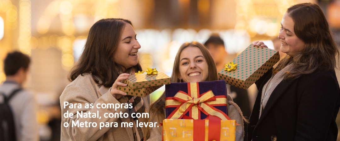 Este Natal, conto com o Metro para me levar (Versão prendas))